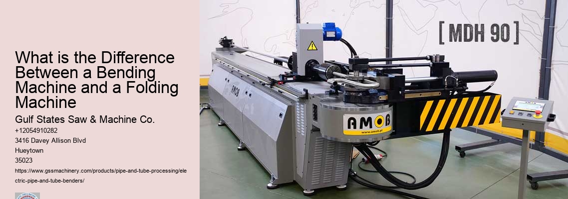What is the Difference Between a Bending Machine and a Folding Machine